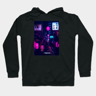 Tokyo Street Neon Synthwave Hoodie